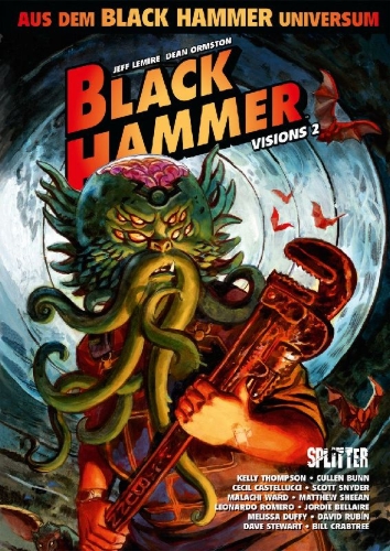 Buchcover und Innenansicht für das Buch: Black Hammer: Visions. Band 2