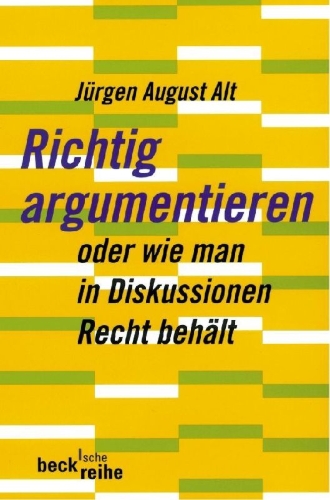 Buchcover und Innenansicht für das Buch: Richtig argumentieren