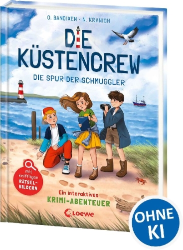 Buchcover und Innenansicht für das Buch: Die Küstencrew (Band 2) - Die Spur der Schmuggler