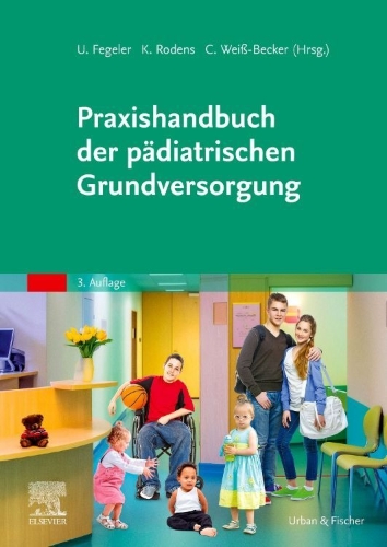Buchcover und Innenansicht für das Buch: Praxishandbuch der pädiatrischen Grundversorgung