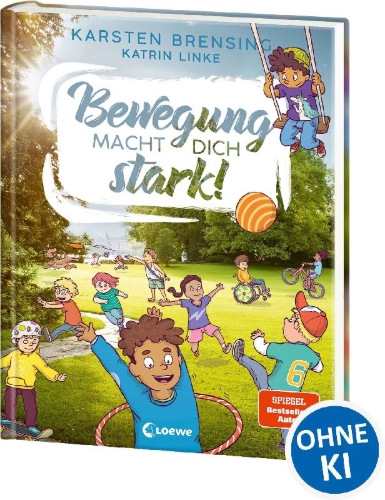 Buchcover und Innenansicht für das Buch: Bewegung macht dich stark!