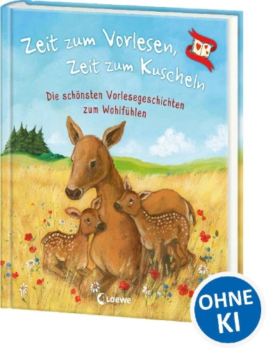 Buchcover und Innenansicht für das Buch: Zeit zum Vorlesen, Zeit zum Kuscheln - Die schönsten Vorlesegeschichten zum Wohlfühlen