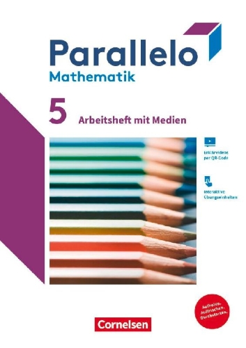 Buchcover und Innenansicht für das Buch: Parallelo 5. Schuljahr - Zu allen Ausgaben - Arbeitsheft mit Medien und Lösungen