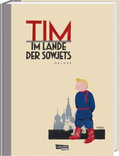 Buchcover und Innenansicht für das Buch: Tintin au pays des Soviets