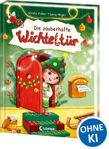 Buchcover und Innenansicht für das Buch: Die zauberhafte Wichteltür
