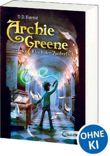 Buchcover und Innenansicht für das Buch: Archie Greene and the Alchemist's Curse