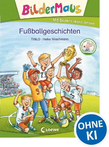 Buchcover und Innenansicht für das Buch: Bildermaus - Fußballgeschichten