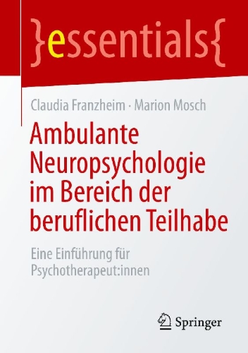 Buchcover und Innenansicht für das Buch: Ambulante Neuropsychologie im Bereich der beruflichen Teilhabe
