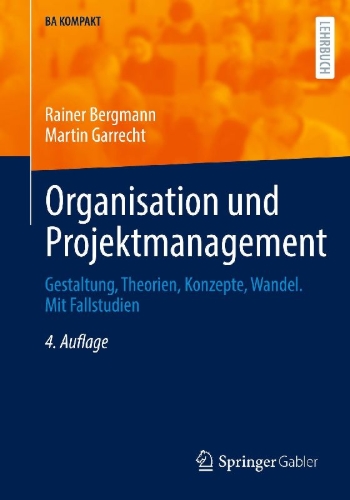 Buchcover und Innenansicht für das Buch: Organisation und Projektmanagement