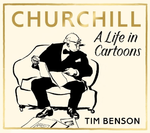 Buchcover und Innenansicht für das Buch: Churchill: A Life in Cartoons