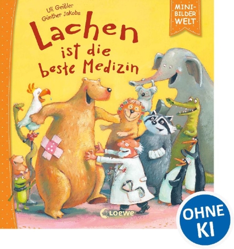 Buchcover und Innenansicht für das Buch: Mini-Bilderwelt - Lachen ist die beste Medizin