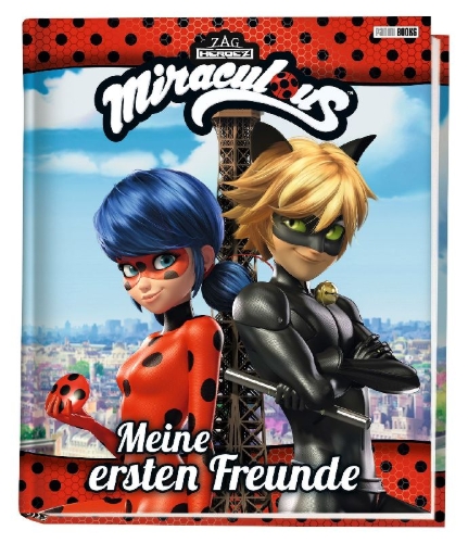 Buchcover und Innenansicht für das Buch: Miraculous: Meine ersten Freunde