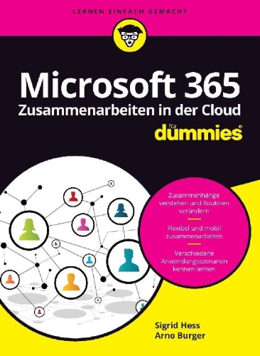 Buchcover und Innenansicht für das Buch: Microsoft 365 - Zusammenarbeiten in der Cloud für Dummies