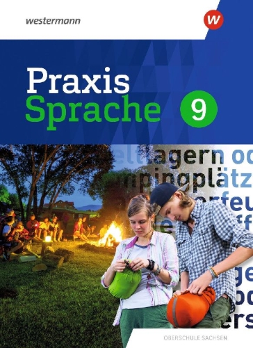 Buchcover und Innenansicht für das Buch: Praxis Sprache 9. Schulbuch. Differenzierende Ausgabe für Sachsen