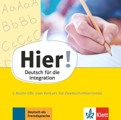 Buchcover und Innenansicht für das Buch: Hier! Vorkurs. 3 Audio-CDs