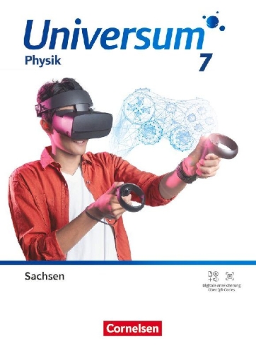 Buchcover und Innenansicht für das Buch: Universum Physik 7. Schuljahr. Gymnasium Sachsen - Schulbuch