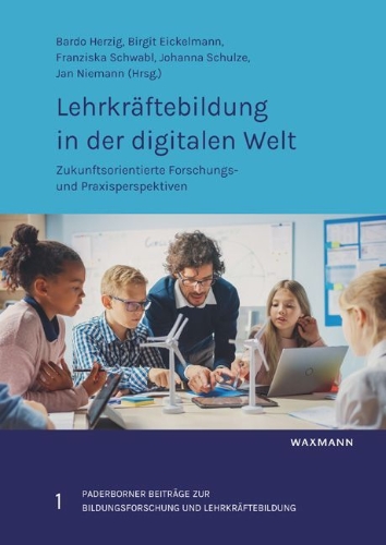 Buchcover und Innenansicht für das Buch: Lehrkräftebildung in der digitalen Welt