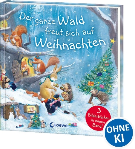 Buchcover und Innenansicht für das Buch: Grumpy Badger's Christmas, A Long Way from Home, Little Honey Bear and the Smiley Moon