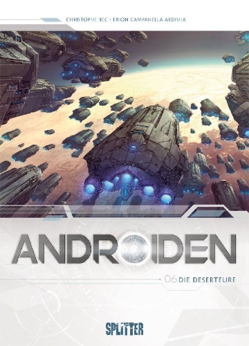 Buchcover und Innenansicht für das Buch: Androiden. Band 6