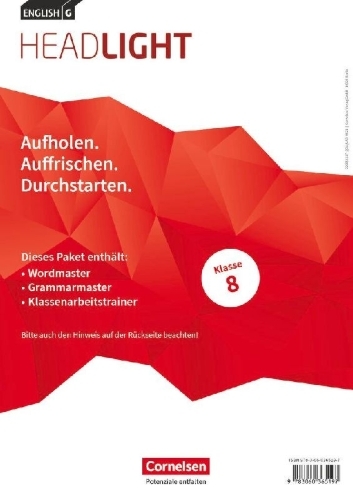 Buchcover und Innenansicht für das Buch: English G Headlight Band 4: 8. Schuljahr - Arbeitshefte Wordmaster, Grammarmaster und Klassenarbeitstrainer (Im Paket)