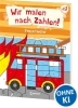 Buchcover und Innenansicht für das Buch: Mes Coloriages Magiques - Les Pompiers