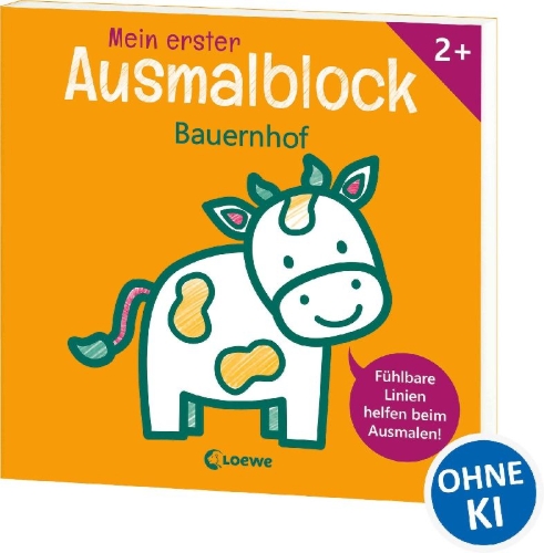 Buchcover und Innenansicht für das Buch: Mijn Kleurblok - Boerderij