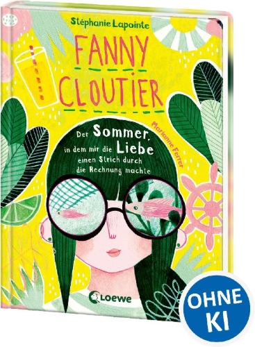 Buchcover und Innenansicht für das Buch: Fanny Cloutier ou l'été des grandes vérités