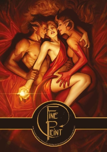 Buchcover und Innenansicht für das Buch: Fine Print Vol. 1