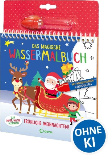 Buchcover und Innenansicht für das Buch: Mes dessins magiques - Noel