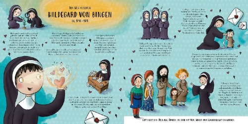 Buchcover und Innenansicht für das Buch: Superheldinnen des Glaubens