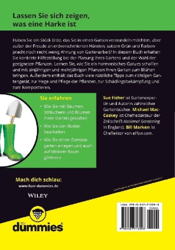 Buchcover und Innenansicht für das Buch: Gärtnern für Dummies