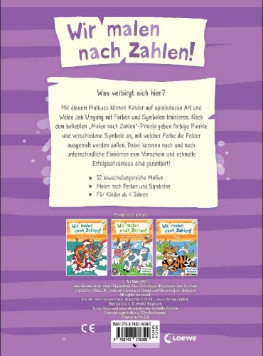 Buchcover und Innenansicht für das Buch: Mes Coloriages Magiques - Les Licornes