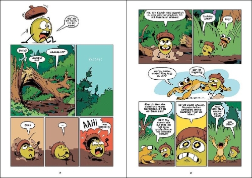 Buchcover und Innenansicht für das Buch: Science Comics - Trees