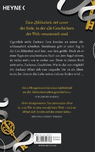 Buchcover und Innenansicht für das Buch: The Starless Sea