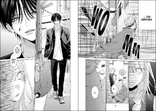 Buchcover und Innenansicht für das Buch: HARU NO ARASHI TO MONSTER