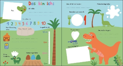 Buchcover und Innenansicht für das Buch: Meine allerersten Freunde (Dinos)