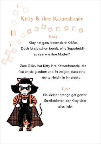 Buchcover und Innenansicht für das Buch: Kitty and the Sky Garden Adventure
