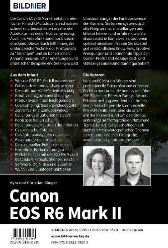 Buchcover und Innenansicht für das Buch: Canon EOS R6 Mark II