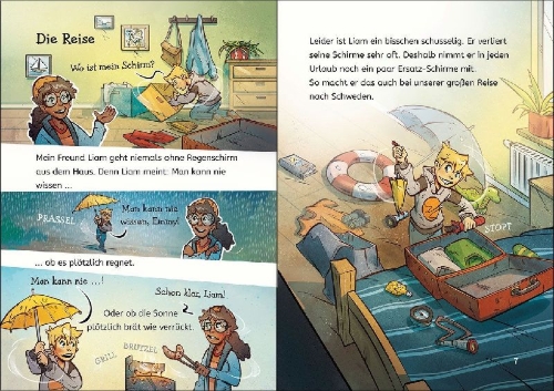 Buchcover und Innenansicht für das Buch: Leselöwen 3. Klasse - Der Kampf der Götter
