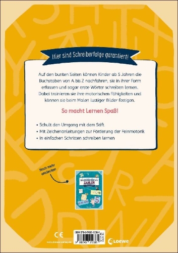 Buchcover und Innenansicht für das Buch: Ich entdecke die Buchstaben