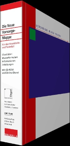 Buchcover und Innenansicht für das Buch: Die Neue Vorsorge-Mappe