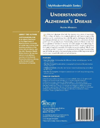 Buchcover und Innenansicht für das Buch: Understanding Alzheimer's Disease