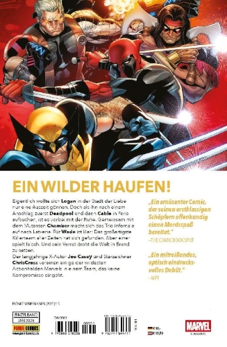 Buchcover und Innenansicht für das Buch: Weapon X-Men (2025) #1-#5