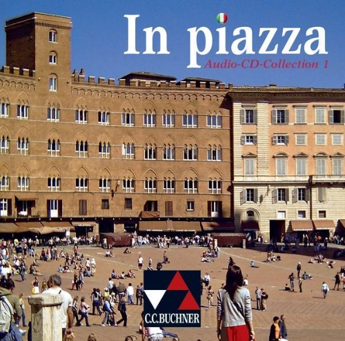 Buchcover und Innenansicht für das Buch: In piazza A/B. Audio-CD-Collection 1