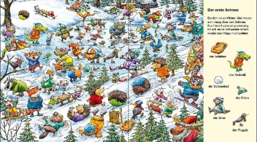 Buchcover und Innenansicht für das Buch: Suche und finde! - Weihnachten