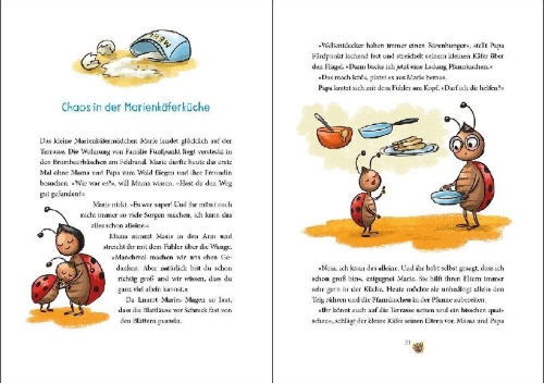 Buchcover und Innenansicht für das Buch: Komm zur Ruhe, lieber Schatz!