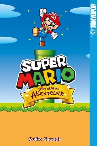 Buchcover und Innenansicht für das Buch: Super Mario - Seine größten Abenteuer