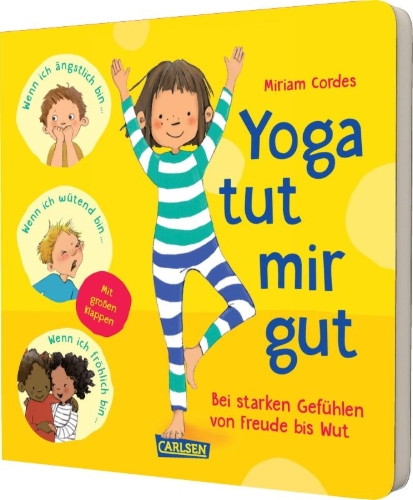 Buchcover und Innenansicht für das Buch: Yoga tut mir gut