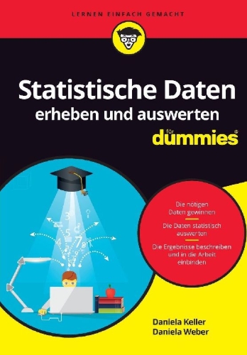 Buchcover und Innenansicht für das Buch: Statistische Daten erheben und auswerten für Dummies