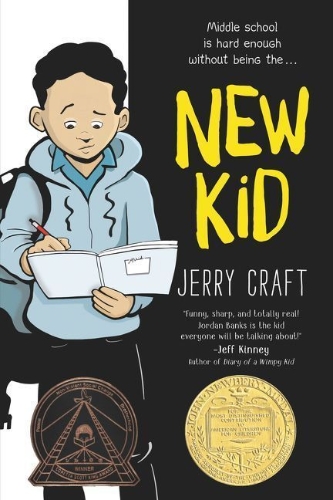 Buchcover und Innenansicht für das Buch: New Kid